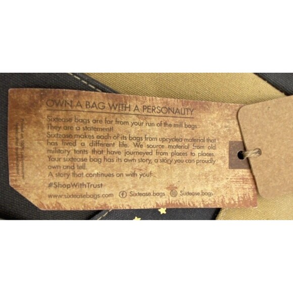 Sixtease Western Carina Shoulder Satchel Purse Leather Canvas Stars Western NWT - Picture 5 of 16